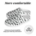 thumbnail image 6 of Lsque Fish Bones Pattern Womens Comfort Cotton on Scuff With Memory Foam and Anti-skid Sole Slipper-39/40, 6 of 7