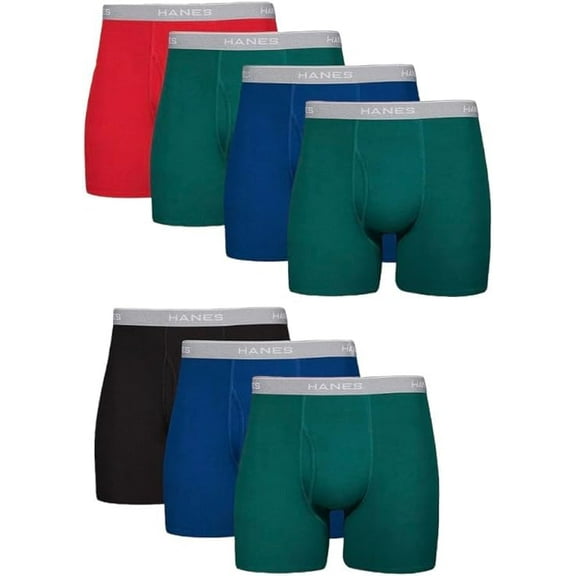 Hanes Men's Cool Dri Tagless Boxer Briefs With Comfort Flex Waistband, 7 Pack - Assorted Multicolor, XX-Large