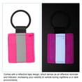 thumbnail image 5 of Uxcell Reflective Keychain Tags Reflective Zipper Pull Nylon Keychain High Visibility Pink, 5 of 7