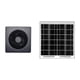 thumbnail image 4 of Extractor solar silencioso y resistente, accesorio para invernaderos y casas de mascotas en exteriores. Gris de 8 pulgadas, 4 of 9