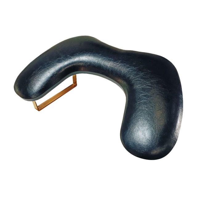 Almohada de mano para manicura, almohada portátil para uñas para salón de manicura, técnico de uñas Negro con pata dorada