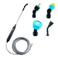 thumbnail image 2 of Rociador Jardín Eléctrico Portátil Herramienta Riego Recargable Retráctil (4 Boquillas + Tubería 4 Metros) 2400 MAh Potentes Boquillas + Accesorios Tubería 4 Metros Color Aleatorio, 2 of 9