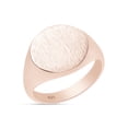 thumbnail image 3 of AFFY Round Shape 14K Rose Gold Plated 925 Sterling Silver Singnet Ring, Ring Size 10.5, 3 of 3