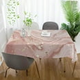 thumbnail image 5 of Coolnut Outdoor & Indoor Rectangle Tablecloth,Gold Pink Marble Texture Dinner Table Cover for Patio, Picnic, Holiday Party 60x60In, 5 of 7
