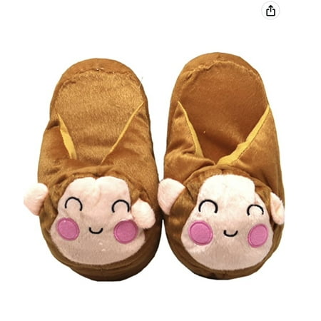 

Monkichi Plush Slippers - Kids Soft Slippers - Indoor Slippers