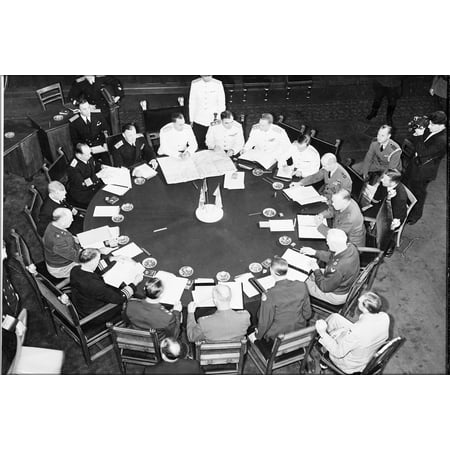24"x36" Gallery Poster, u.s. & Russian Chiefs of Staff, Potsdam Conference 1945 p2