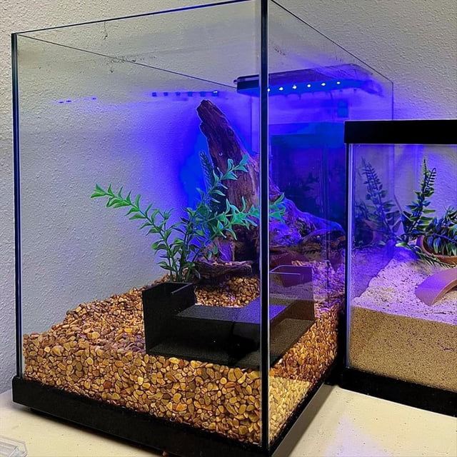 Acuario Túnel Subterráneo Escondite de Peces y Camarones para Acuarios Túnel de Visualización Subterráneo Único Túnel de Esquina