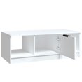 thumbnail image 3 of vidaXL Table Basse Blanche 102x50x36 cm Bois Manufacturé, 3 of 5