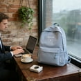 thumbnail image 4 of Fwttom Fresh and Sweet Backpack for Girls Macaron Colored Backpack Versatile Bow Ties Backpack for Going Out, 4 of 6