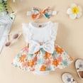 thumbnail image 4 of Akiihool Baby Girl Baby Girls Romper Jumpsuit Sleeveless Ruffled Bodysuit Summer Clothes Outfits (White,9-12 Months), 4 of 5