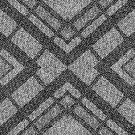 Ahgly Company Machine Washable Indoor Square Transitional Gunmetal Gray Area Rugs, 5' Square