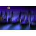 thumbnail image 2 of Fischer, Rolf 18x13 Black Ornate Wood Framed with Double Matting Museum Art Print Titled - Kanale Grande Blaue Stunde, 2 of 4