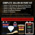 thumbnail image 2 of CAMEO WHITE Gallon URETHANE BASECOAT CLEARCOAT Car Auto Body Paint Kit, 2 of 5