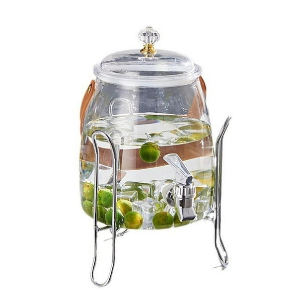 Beber dispensador de fruta cubierta de tetera con espiga y filtrado de gran capacidad jarra de agua transparente hervidor de agua fría para el picnic 3L