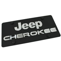 Jeep Cherokee License Plate (Black)