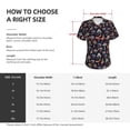 thumbnail image 4 of Honeii Colorful Mushrooms in Doodle Style Print Women's Classic V-Neck T-Shirt,Womens Fashion Tops,Stylish Everyday Top for Women, Casual Summer Spring Outfits Clothes-X-Large, 4 of 5