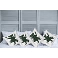 thumbnail image 2 of Ambesonne Cat Throw Pillow Cover 4 Pack, Animal Funny Pet Art, 16", Dark Green White, 2 of 7