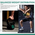 thumbnail image 4 of Signature Fitness Adjustable Sand-Filled Kettlebell Set, Black, Color-Coded Yellow/Green/Blue/Red Marks, Available in 30LB, 45LB, and 50LB Sets, Home Strength Training Equipment, 4 of 6