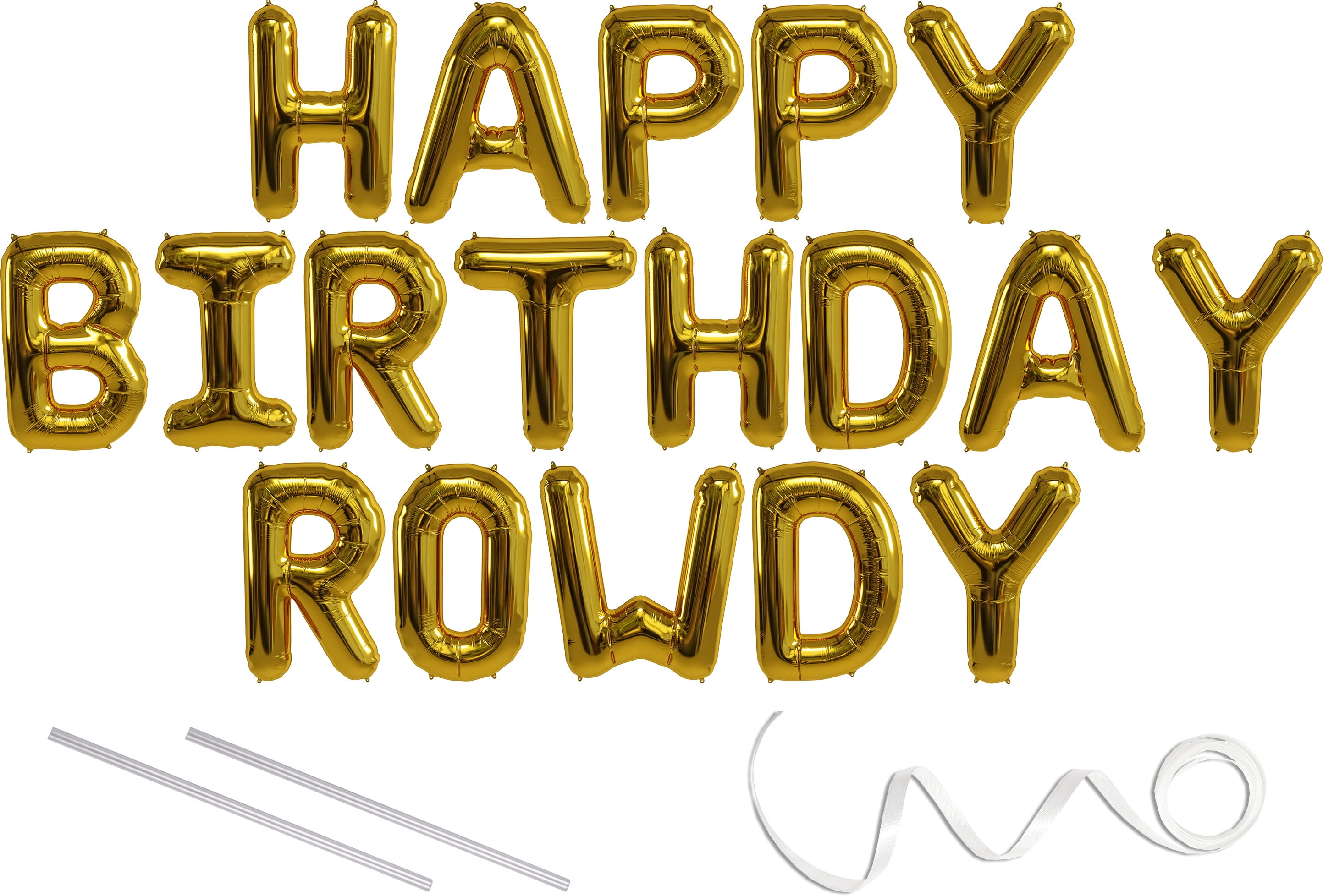 Rowdy Happy Birthday Mylar Balloon Banner Gold 16 Inch Letters Includes 2 Straws For Inflating String For Hanging Air Fill Only Does Not Float W Helium Great Birthday Decoration Walmart Com Walmart Com Rowdy Happy Birthday Mylar Balloon Banner Gold 16 Inch Letters Includes 2 Straws For Inflating String For Hanging Air Fill Only Does Not Float W Helium Great Birthday Decoration Walmart Com Walmart Com