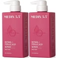 thumbnail image 1 of Loción corporal Medix 5.5, crema hidratante reafirmante con retinol, 450 ml, paquete de 2, 1 of 8