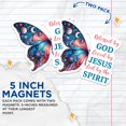 thumbnail image 3 of (2 Pack) Blessed by God, Loved by Jesus, Led by The Spirit Magnets - Christian - 5" On Longest Side - Premium Magnet - for Cars, Refrigerators, Toolboxes, Lockers- Made in USA - MAG0658, 3 of 7