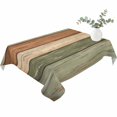 thumbnail image 2 of Farmhouse Sage Green Brown Table Cloth Waterproof Tablecloths, Vintage Wooden Striped Tablecloth Dining Table Cover for Kitchen Party Tabletop Outdoor, Rectangle Tablecloth 60x84 Inch, 2 of 9