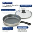 thumbnail image 4 of Tramontina 9-Piece Ceramic Cookware Set, Champagne, 4 of 6