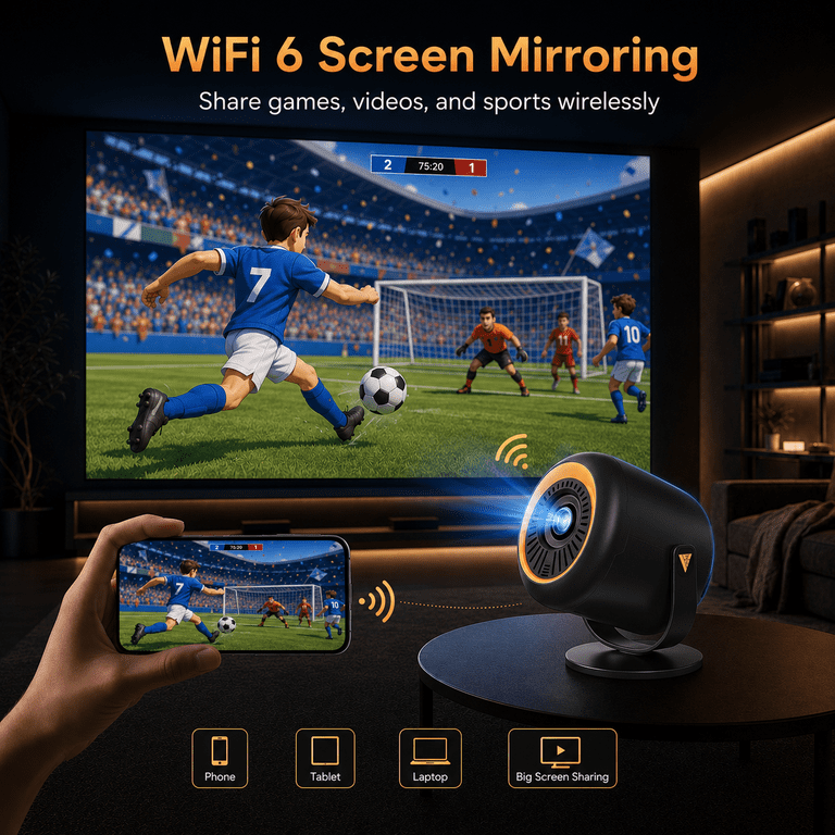 Vamvo VF21 Native 1080P Portable Mini Projector photo 7