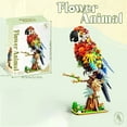 thumbnail image 6 of 1100PCS Parrot Building Block Set, Colorful Brickcraft Sets Macaw Animal Figures, 13.8in Large Building Blocks for Adults with Display Stand, Creative Art Table Office Toys, for Boys Girls Birthday, 6 of 8
