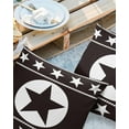 thumbnail image 2 of Pack of 2 Outdoor Pillow Covers, Black Retro Texas West Star Simplicity Waterproof Square Throw Pillowcase Cushion Decorative Pillow Covers for Couch Patio Tent, 16x16 in, 2 of 6