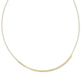 thumbnail image 2 of 14k Yellow Gold Polished Curved Bar Necklace, 2 of 4