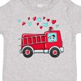 thumbnail image 4 of Inktastic Valentine Fire Truck with Cute Dalmatian and Hearts Boys or Girls Toddler T-Shirt, 4 of 5