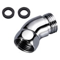 thumbnail image 2 of Adaptador del codo de cabecera de ducha de 4.2 cm G1/2 135  degree para tubo de ducha G1/2 pulgadas hembra y macho con juntas de goma Extensión del brazo de, 2 of 9
