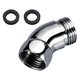 thumbnail image 2 of Adaptador del codo de cabecera de ducha de 4.2 cm G1/2 135  degree para tubo de ducha G1/2 pulgadas hembra y macho con juntas de goma Extensión del brazo de, 2 of 9