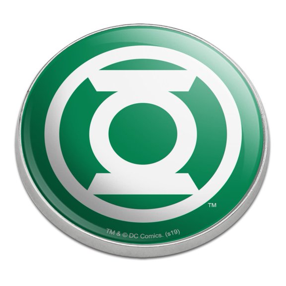 Green Lantern White Logo Golfing Premium Metal Golf Ball Marker