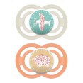 thumbnail image 1 of MAM Perfect Pacifiers, Orthodontic Pacifiers (2 pack) MAM Pacifiers 6-Plus Months, Best Pacifier for Breastfed Babies, Baby Girl Pacifier, 1 of 9