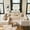 Beige, variant on Ovios 135" Modular Sectional Sofa U-Shape Cloud Plush Corduroy Couch with Chaise Big Comfy Sleeper Floor Sofa for Living Room, No Assembly Required, Black