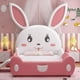 thumbnail image 4 of Pink Princess Bed For 3 To 16 Years Old Children Solid Wood Furniture Cute Rabbit Shape Bedroom Girl Kids Bed With Guardrail My Lux Decor Round, 4 of 16