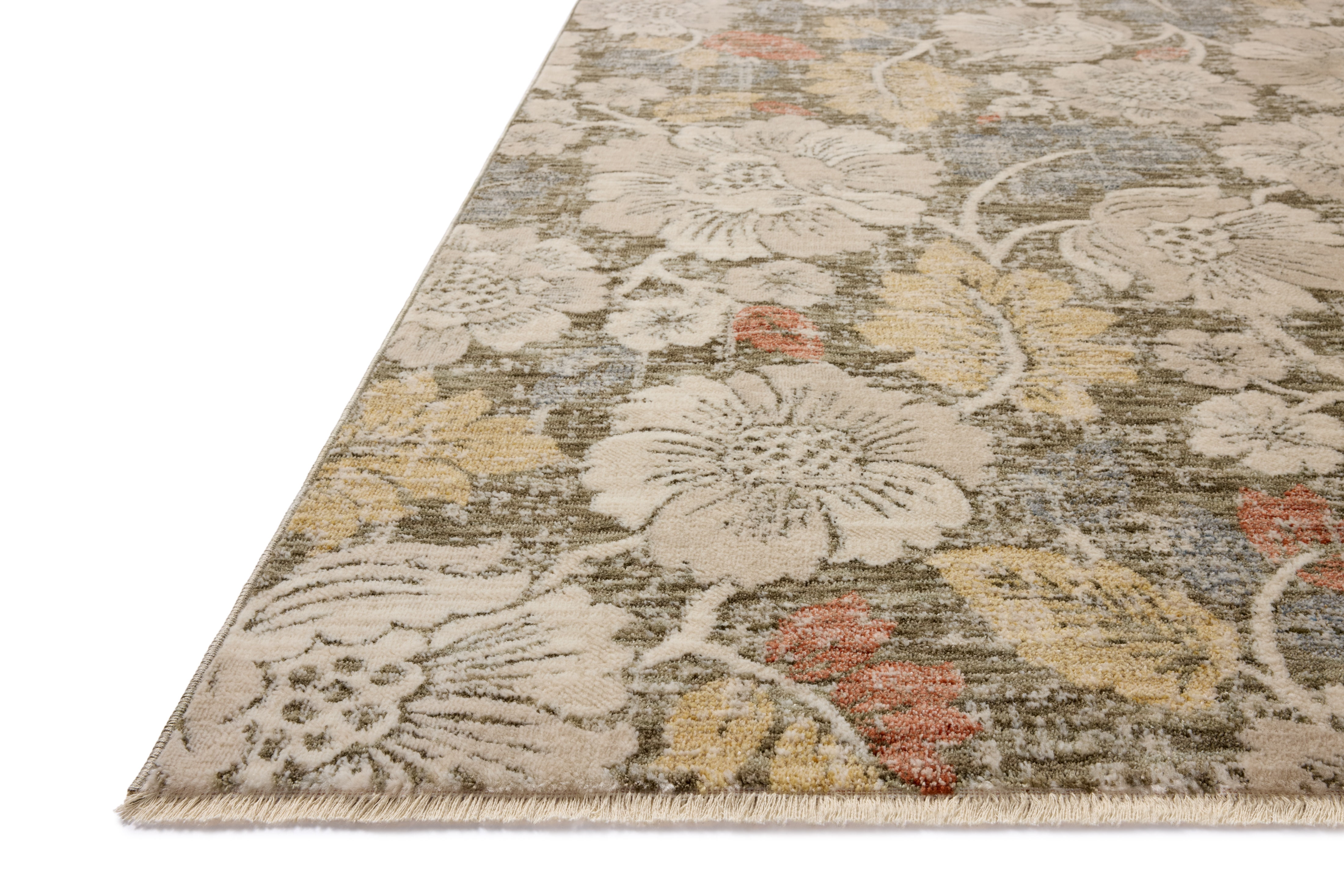 Loloi Eileen Olive / Multi 3'-0" x 3'-0" Round Accent Rug