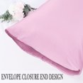 thumbnail image 5 of Unique Bargains Silky Satin Pillow Cases Covers Set of 2 Lilac Standard, 5 of 8