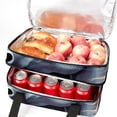 thumbnail image 5 of Unicorn Double Layered Insulated Refrigerated Large Capacity Handheld Lunch Bag with Two Compartments - 7.1x11.4x16.1 Inches, 5 of 6