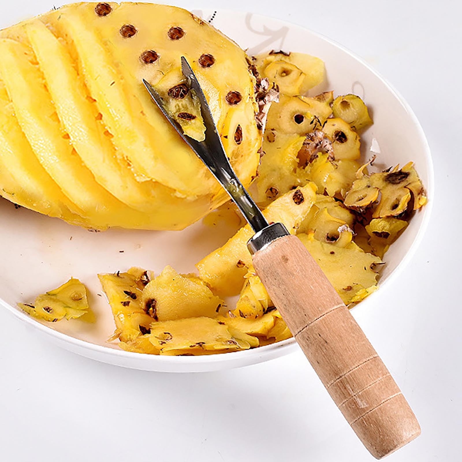 Peladora de piña Acero inoxidable Descorazonadora de frutas ...