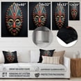 thumbnail image 4 of Designart "Tribal Pende African Mask III" African Tribal Metal Art Living Room, 4 of 5