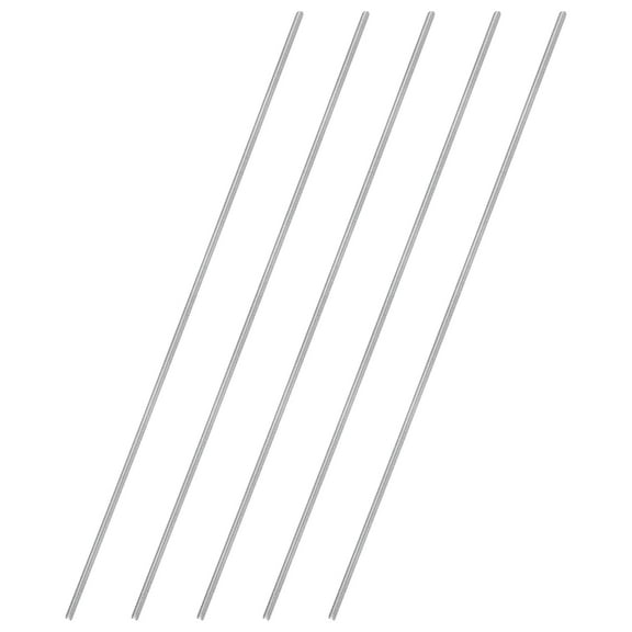 Uxcell 5Pcs Fully Threaded Rod, M2 x 0.4mm Pitch 304 Stainless Steel Right Hand Threads Studs, 150mm/4" Long Threaded Screw Rods Fasteners for Anchors Bolts Hangers Clamps U Bolts