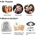 thumbnail image 3 of Couples Magnetic Mutual Attraction Bracelets Matte Agate Bracelet, 3 of 7