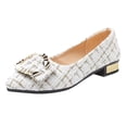 thumbnail image 1 of Femmes Filles Unies Grande Taille à Enfiler Plates Peu Profondes Confort Décontractées Chaussures Simples, 1 of 9