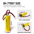 thumbnail image 4 of Batería LeeCrynoid AA 1,2 V 900 mAh Ni-Cd, paquete de 5, 4 of 6