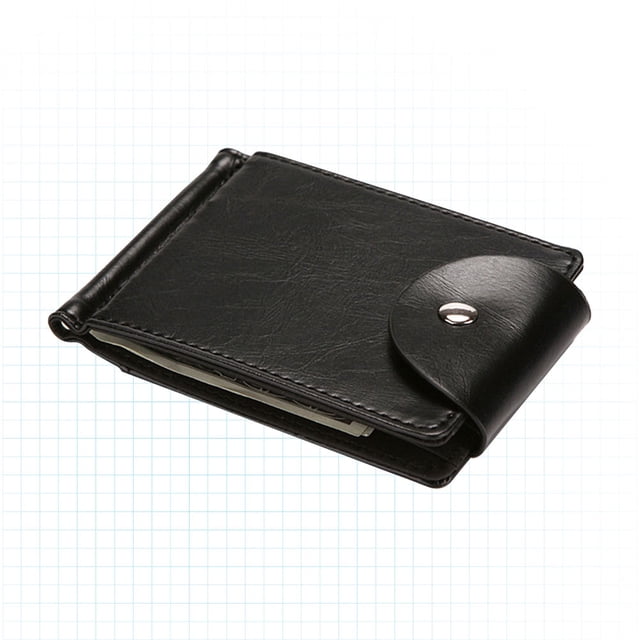 GOOHOCHY Cartera con clip para billetes para hombre, práctica y creativa, con cierre de cremallera, tamaño pequeño