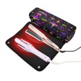 thumbnail image 3 of Hair Tool Organizer Bag with Heat Resistant Mat Removable Travel Storage Case for Hot Air Brushes Curling Irons Rainbow Mushrooms, 3 of 8