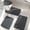 Rustic Lattice Dark gray, variant on CHAKME 4pcs Bathroom Rugs Set with U-Shaped Mat, Non Slip, Quick Drying, Ultra Soft and Water Absorbent Bath Rug Mat Carpet Machine Washable 20"x32"+17"x24"+U 20"x24"+15"x18" GRAY
